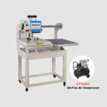 16x24 Pneumatic Dual Platen Heat Press with 6.3 Gallon Air Compressor